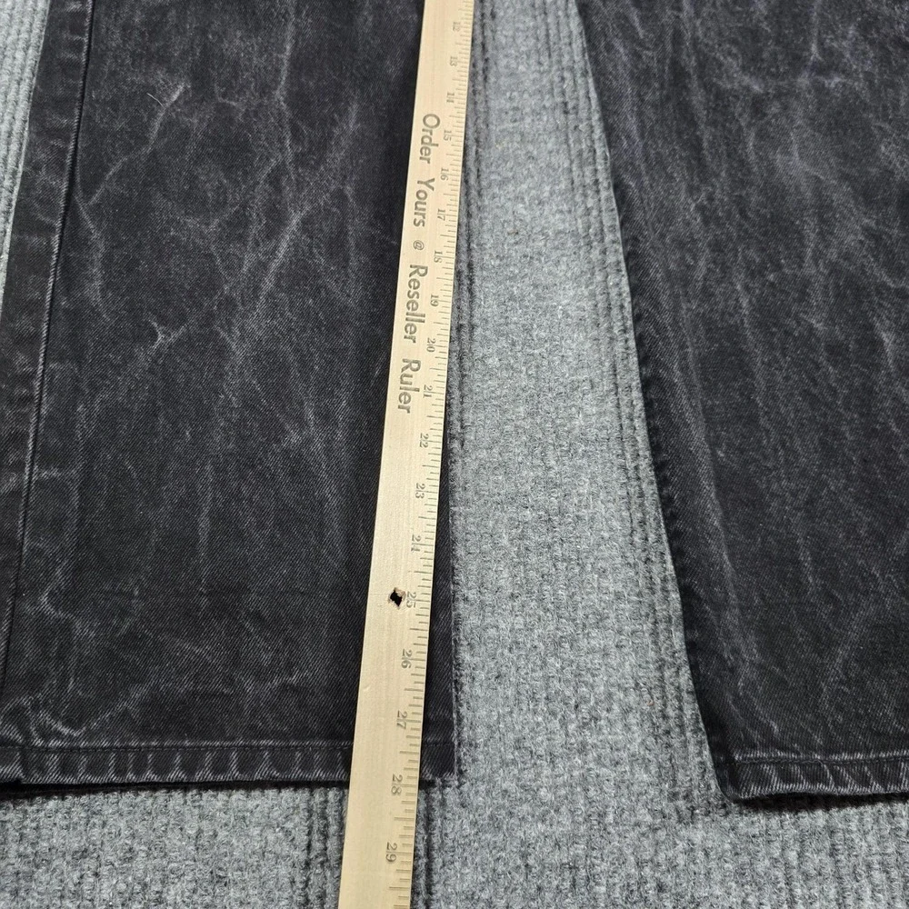 Levi's 501 '90s Jeans Mens 30x30 Black Stone Wash Relaxed Straight Button Fly